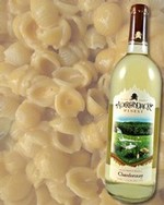 Mac & Cheese pairs well with Chardonnay